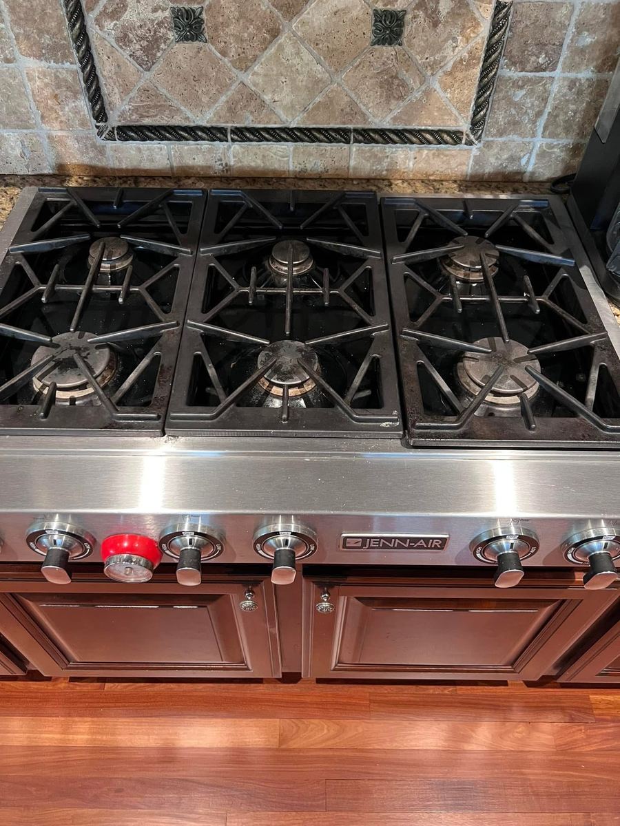 Oven interior before cleaning